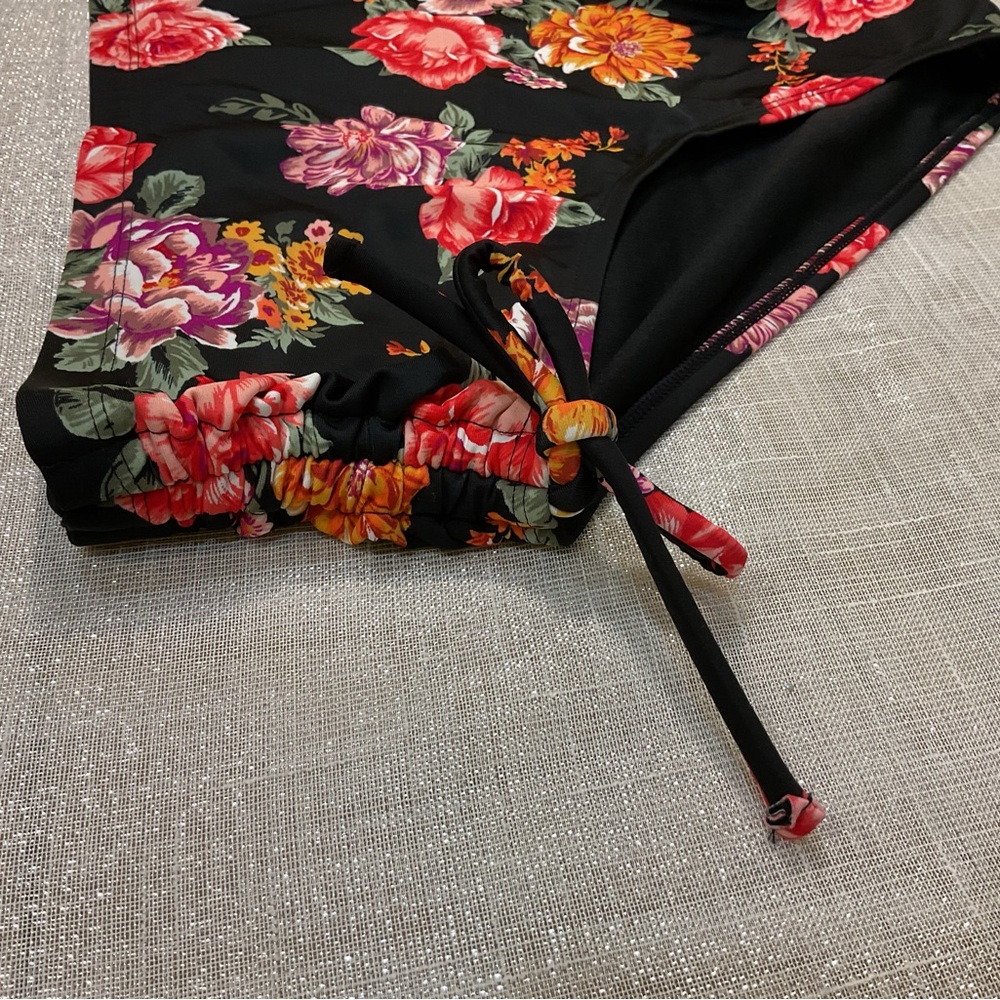 NWT Terra & Sky Floral Mid-Rise Tummy-Control Bikini Size 2X (20W-22W) - Picture 7 of 11